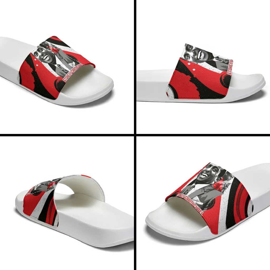Stokely Carmichael Slide Sandals Abstract Design Black Power Text Civil Rights Activist - African Pride