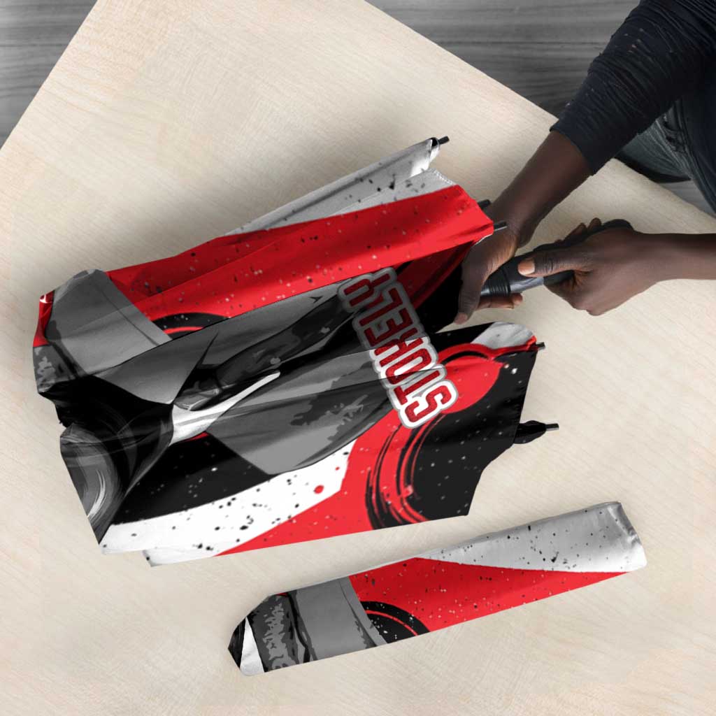 Stokely Carmichael Umbrella Abstract Design Black Power Text Civil Rights Activist - African Pride