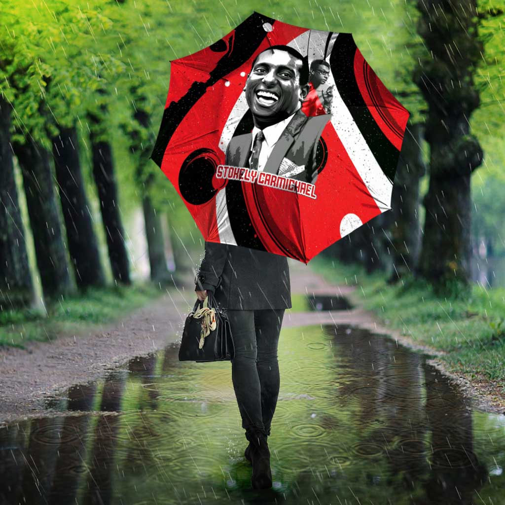 Stokely Carmichael Umbrella Abstract Design Black Power Text Civil Rights Activist - African Pride