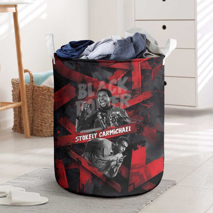 Stokely Carmichael Laundry Basket Graphic Design Black Power Quote Powerful Speech Civil Rights - African Pride