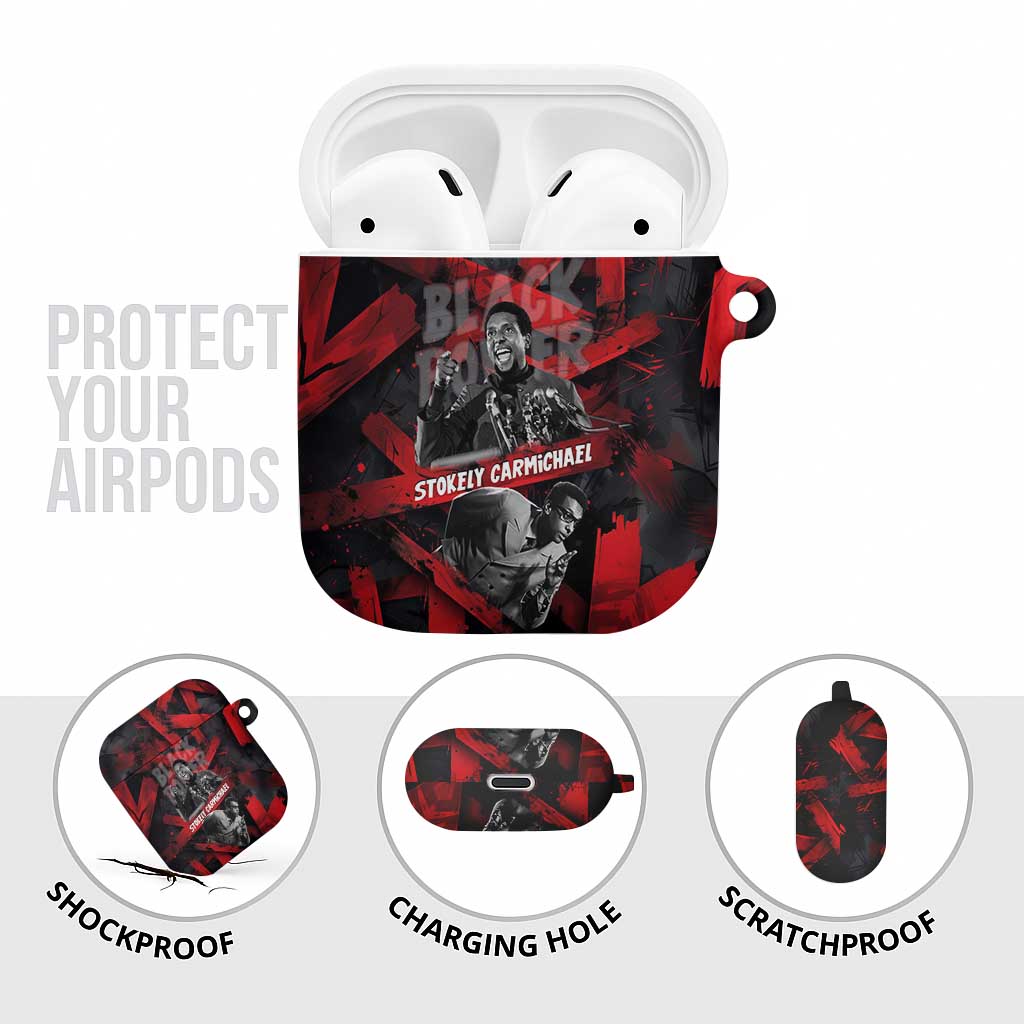 Stokely Carmichael AirPods Case Graphic Design Black Power Quote Powerful Speech Civil Rights - African Pride