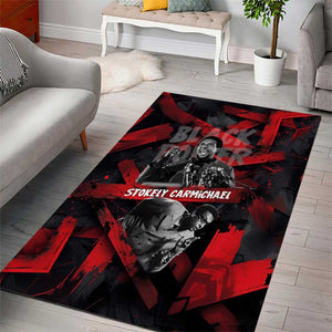 Stokely Carmichael Area Rug Graphic Design Black Power Quote Powerful Speech Civil Rights - African Pride