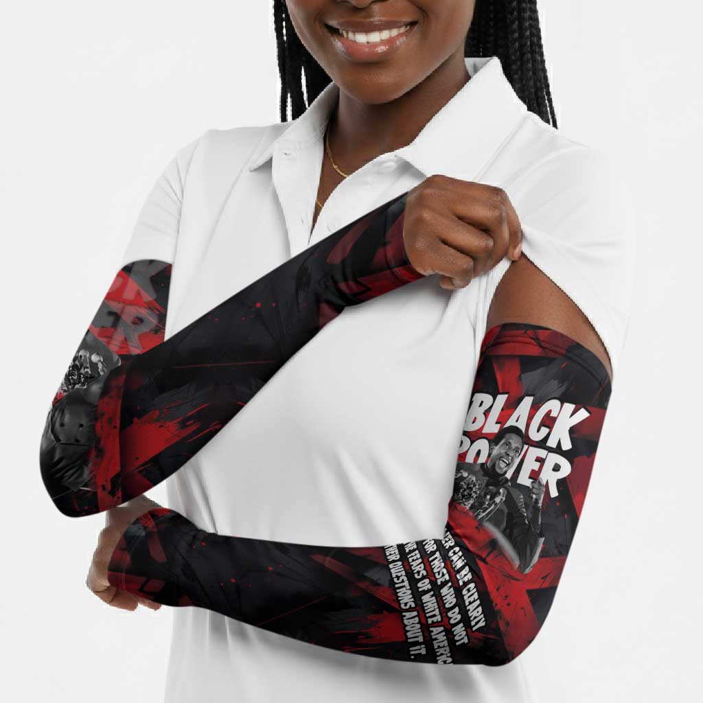 Stokely Carmichael Arm Sleeves Graphic Design Black Power Quote Powerful Speech Civil Rights - African Pride