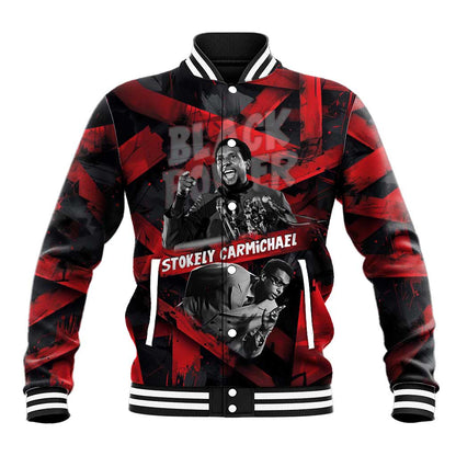 Stokely Carmichael Baseball Jacket Graphic Design Black Power Quote Powerful Speech Civil Rights - African Pride