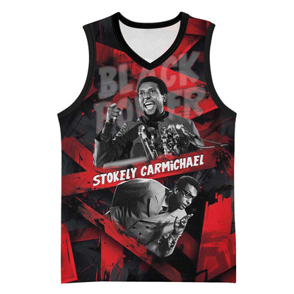 Stokely Carmichael Basketball Jersey Graphic Design Black Power Quote Powerful Speech Civil Rights - African Pride