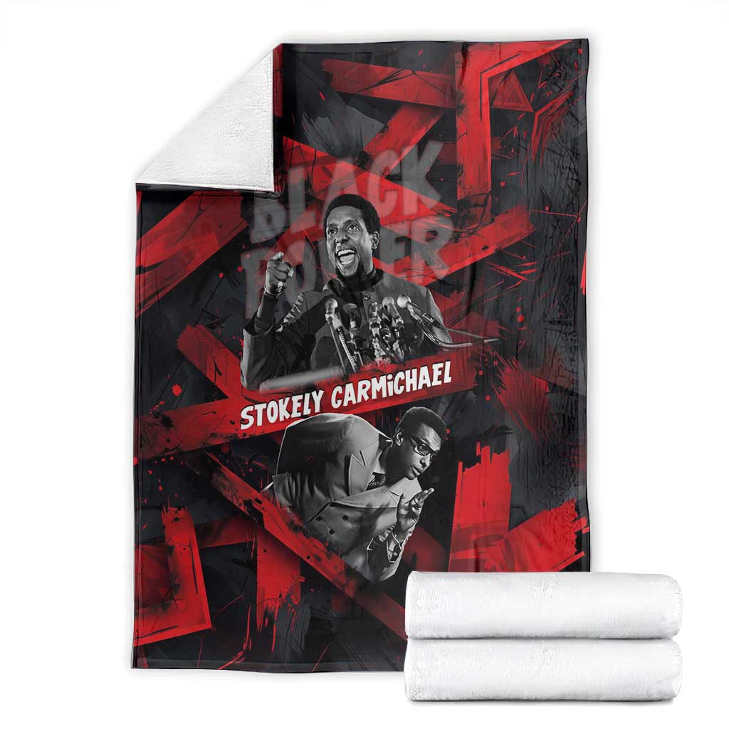 Stokely Carmichael Blanket Graphic Design Black Power Quote Powerful Speech Civil Rights - African Pride