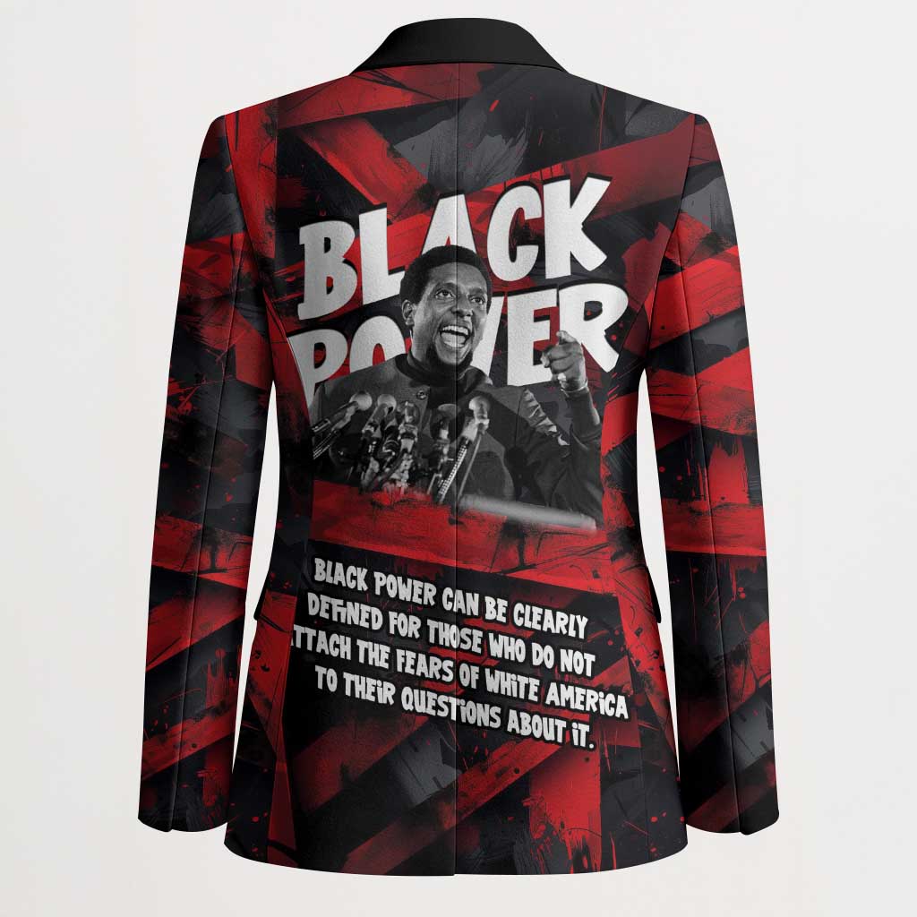 Stokely Carmichael Blazer Graphic Design Black Power Quote Powerful Speech Civil Rights - African Pride