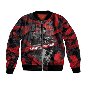 Stokely Carmichael Bomber Jacket Graphic Design Black Power Quote Powerful Speech Civil Rights - African Pride