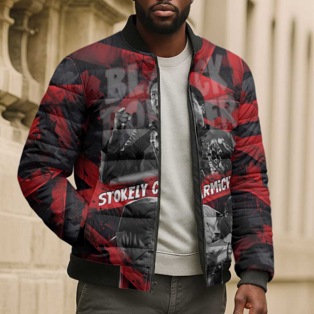 Stokely Carmichael Bomber Puffer Jacket Graphic Design Black Power Quote Powerful Speech Civil Rights - African Pride