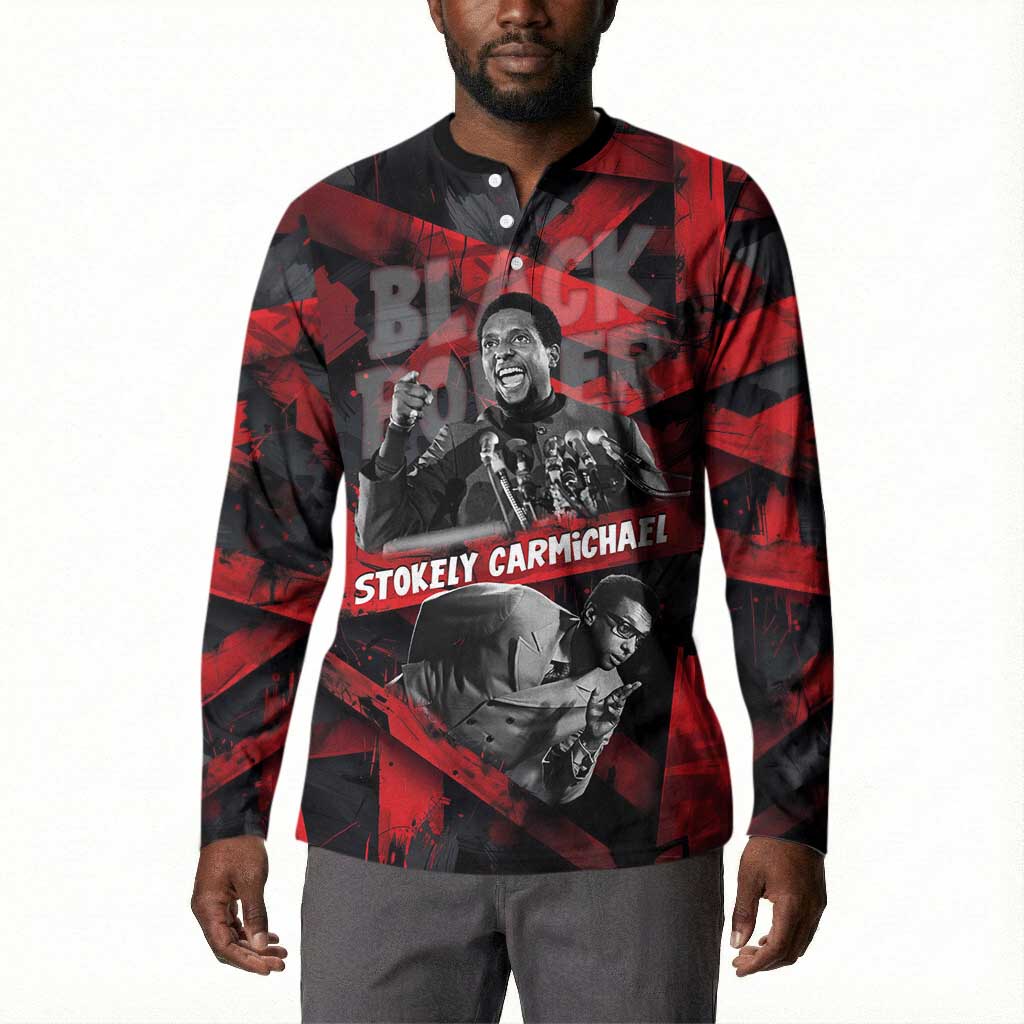 Stokely Carmichael Button Sweatshirt Graphic Design Black Power Quote Powerful Speech Civil Rights