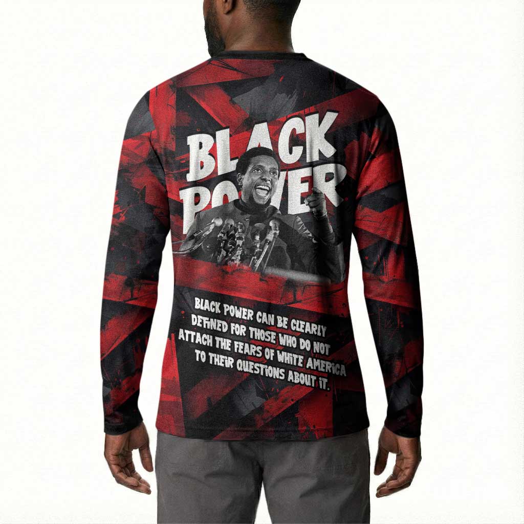 Stokely Carmichael Button Sweatshirt Graphic Design Black Power Quote Powerful Speech Civil Rights