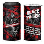 Stokely Carmichael 4 in 1 Can Cooler Tumbler Graphic Design Black Power Quote Powerful Speech Civil Rights - African Pride