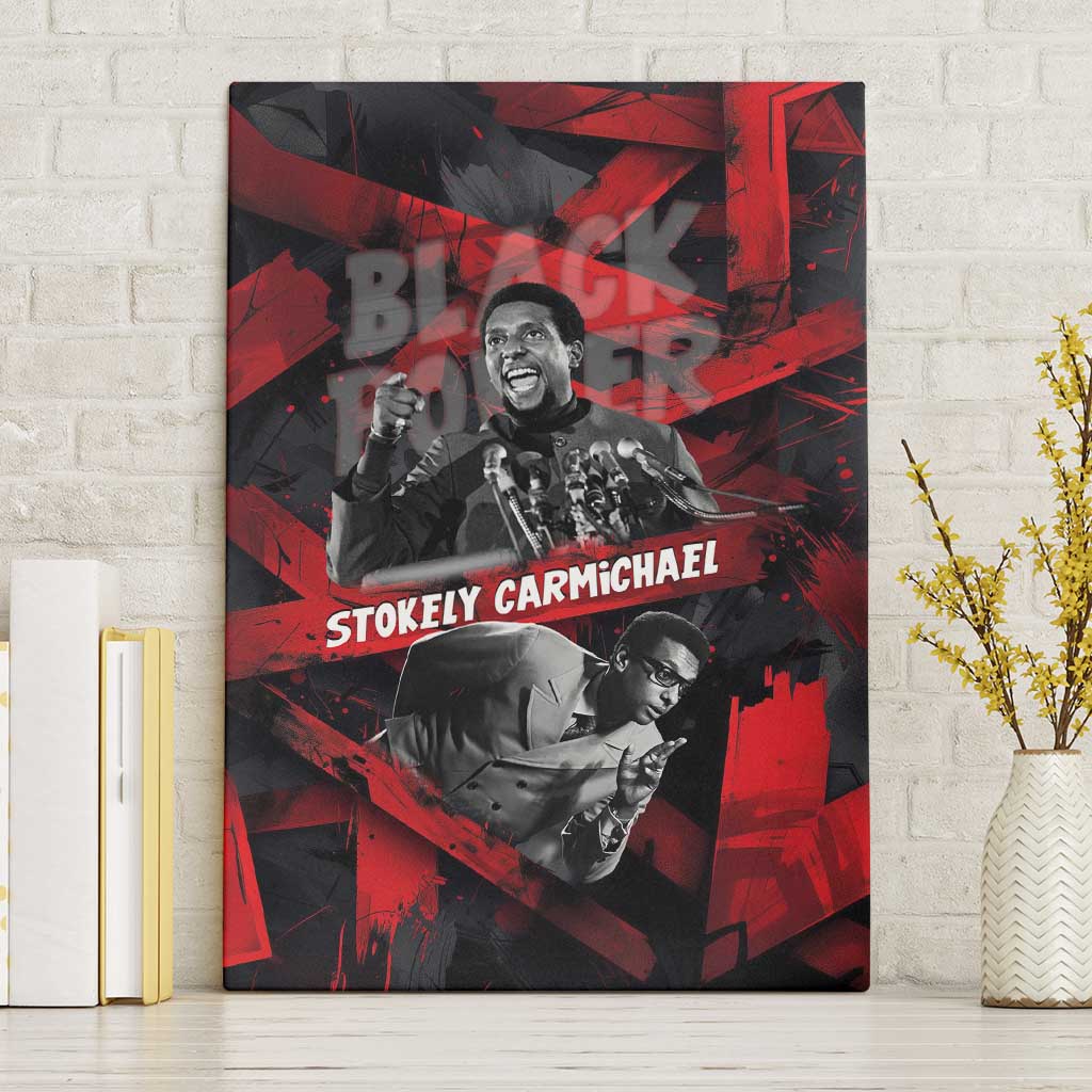 Stokely Carmichael Canvas Wall Art Graphic Design Black Power Quote Powerful Speech Civil Rights - African Pride