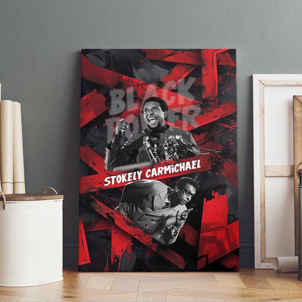 Stokely Carmichael Canvas Wall Art Graphic Design Black Power Quote Powerful Speech Civil Rights - African Pride