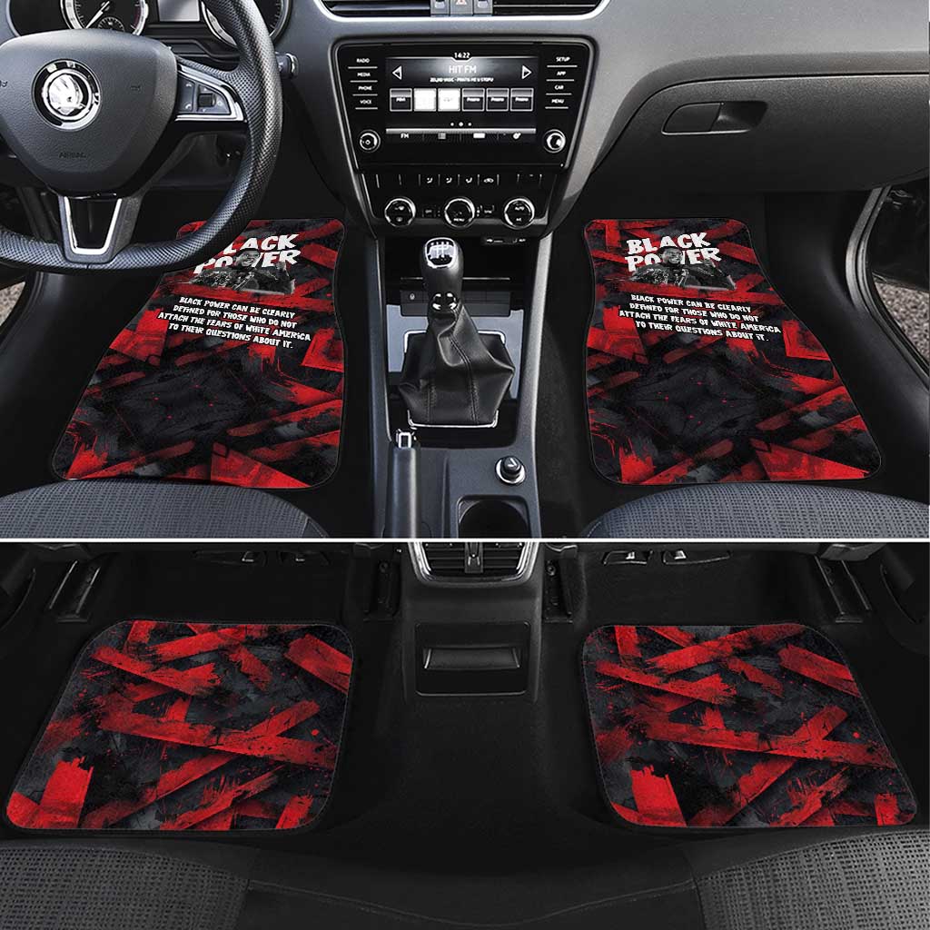 Stokely Carmichael Car Mats Graphic Design Black Power Quote Powerful Speech Civil Rights - African Pride