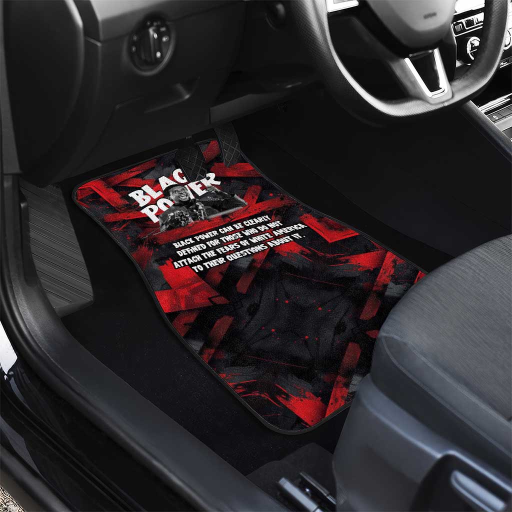 Stokely Carmichael Car Mats Graphic Design Black Power Quote Powerful Speech Civil Rights - African Pride