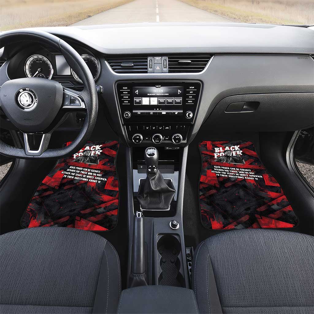 Stokely Carmichael Car Mats Graphic Design Black Power Quote Powerful Speech Civil Rights - African Pride