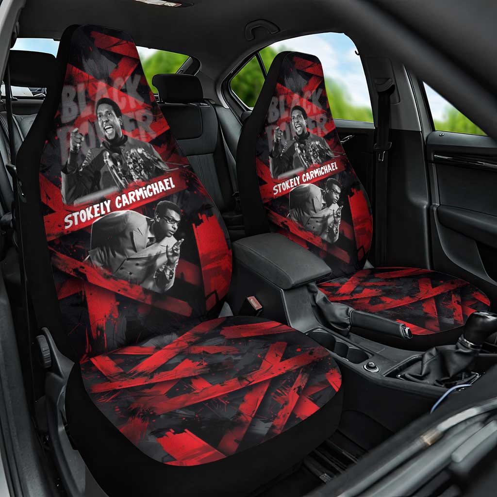 Stokely Carmichael Car Seat Cover Graphic Design Black Power Quote Powerful Speech Civil Rights - African Pride