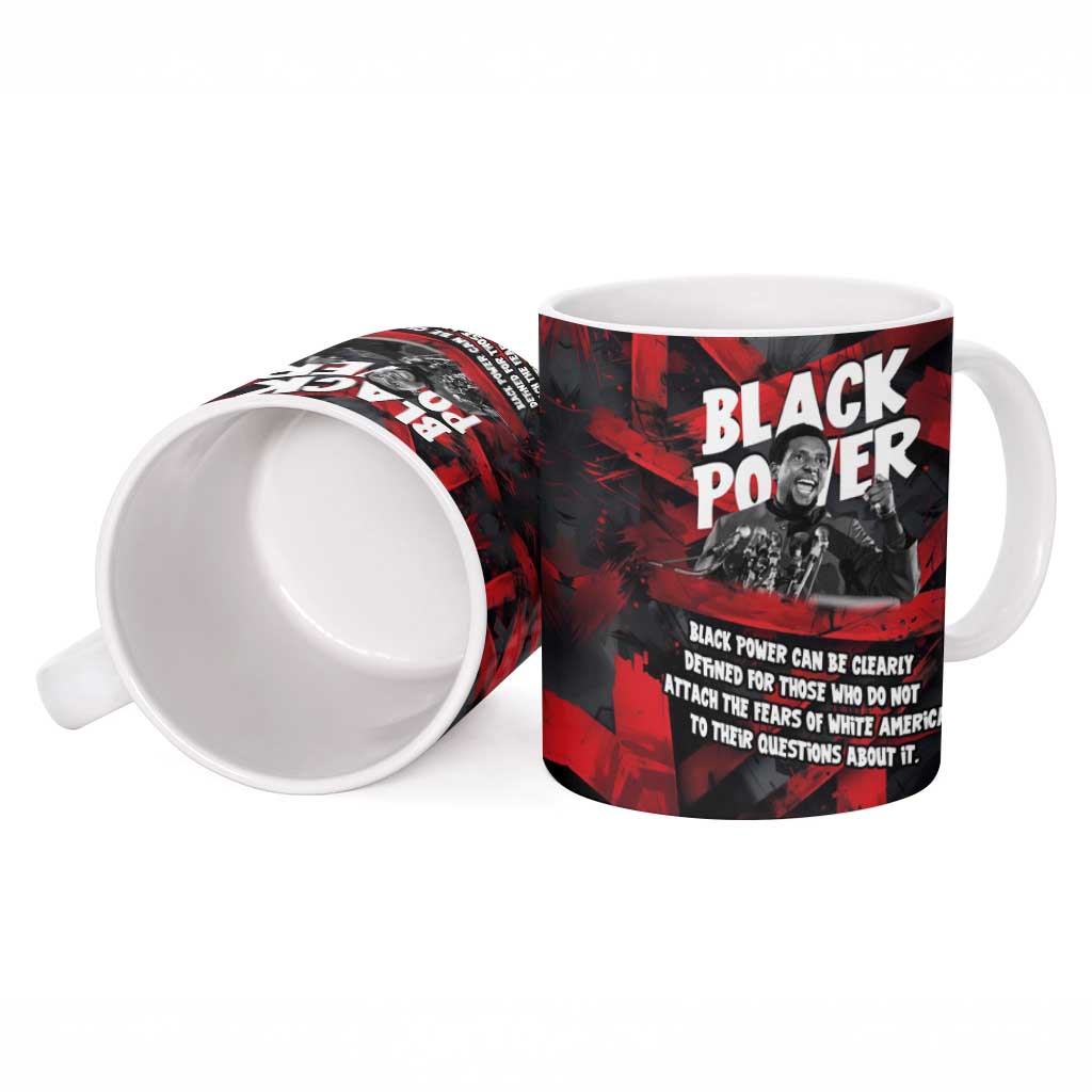 Stokely Carmichael Ceramic Mug Graphic Design Black Power Quote Powerful Speech Civil Rights - African Pride