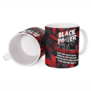 Stokely Carmichael Ceramic Mug Graphic Design Black Power Quote Powerful Speech Civil Rights - African Pride