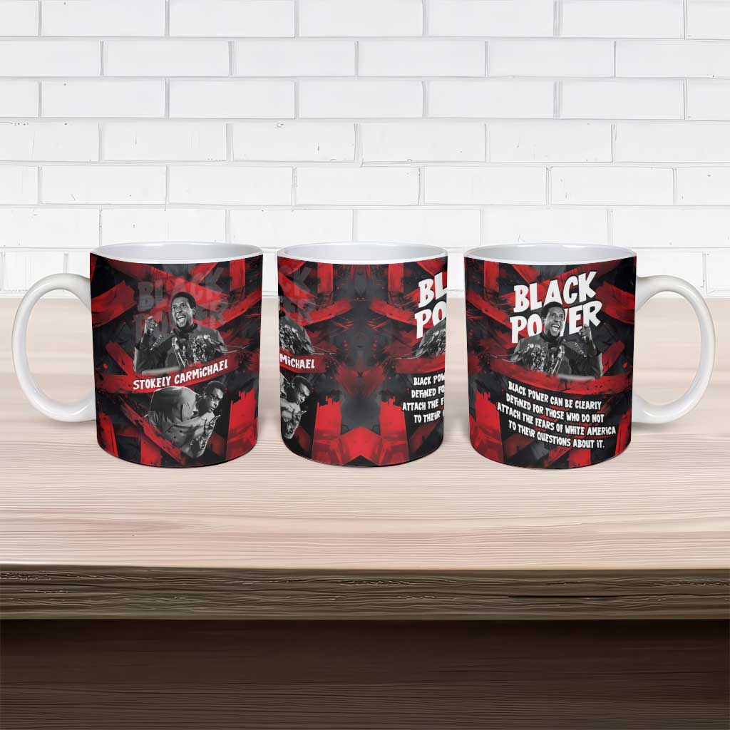 Stokely Carmichael Ceramic Mug Graphic Design Black Power Quote Powerful Speech Civil Rights - African Pride