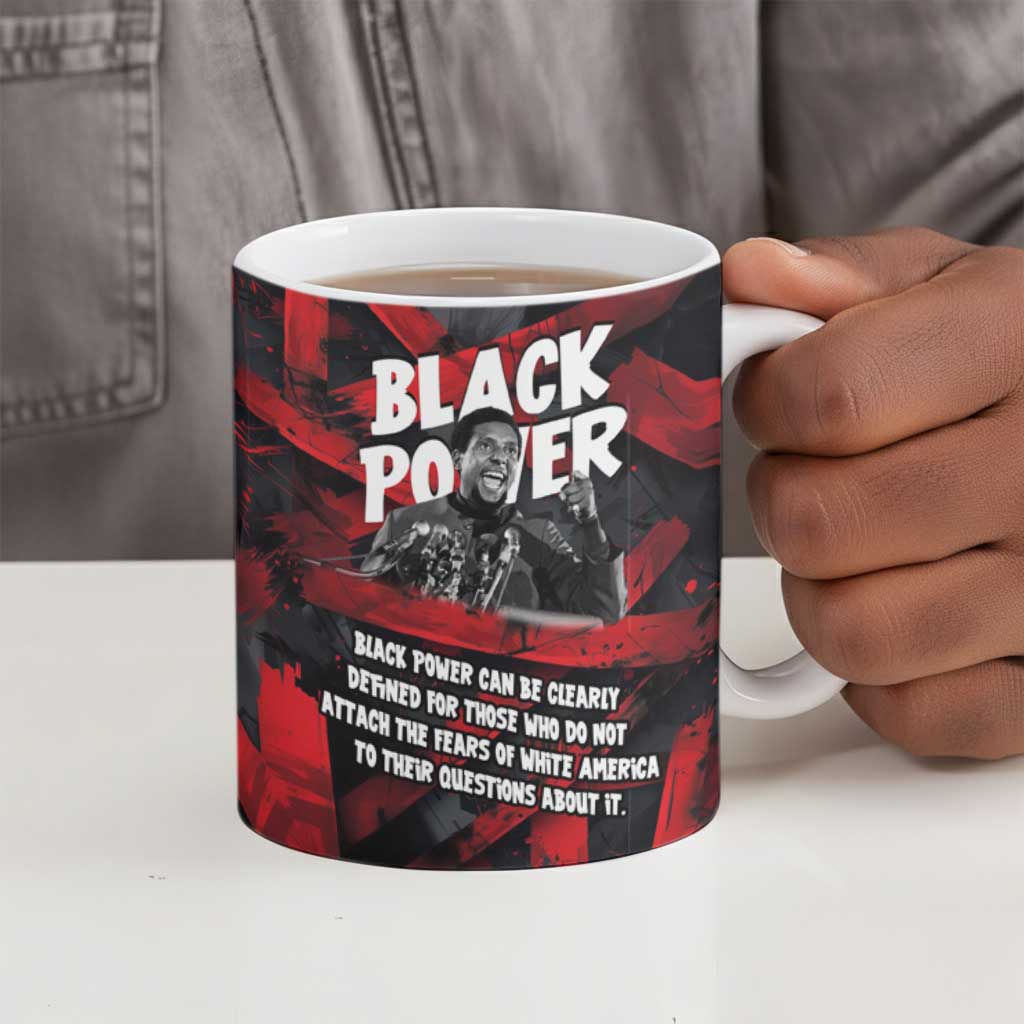 Stokely Carmichael Ceramic Mug Graphic Design Black Power Quote Powerful Speech Civil Rights - African Pride