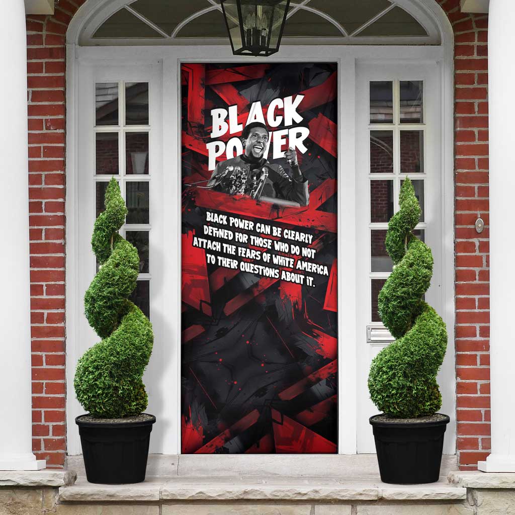 Stokely Carmichael Door Cover Graphic Design Black Power Quote Powerful Speech Civil Rights - African Pride