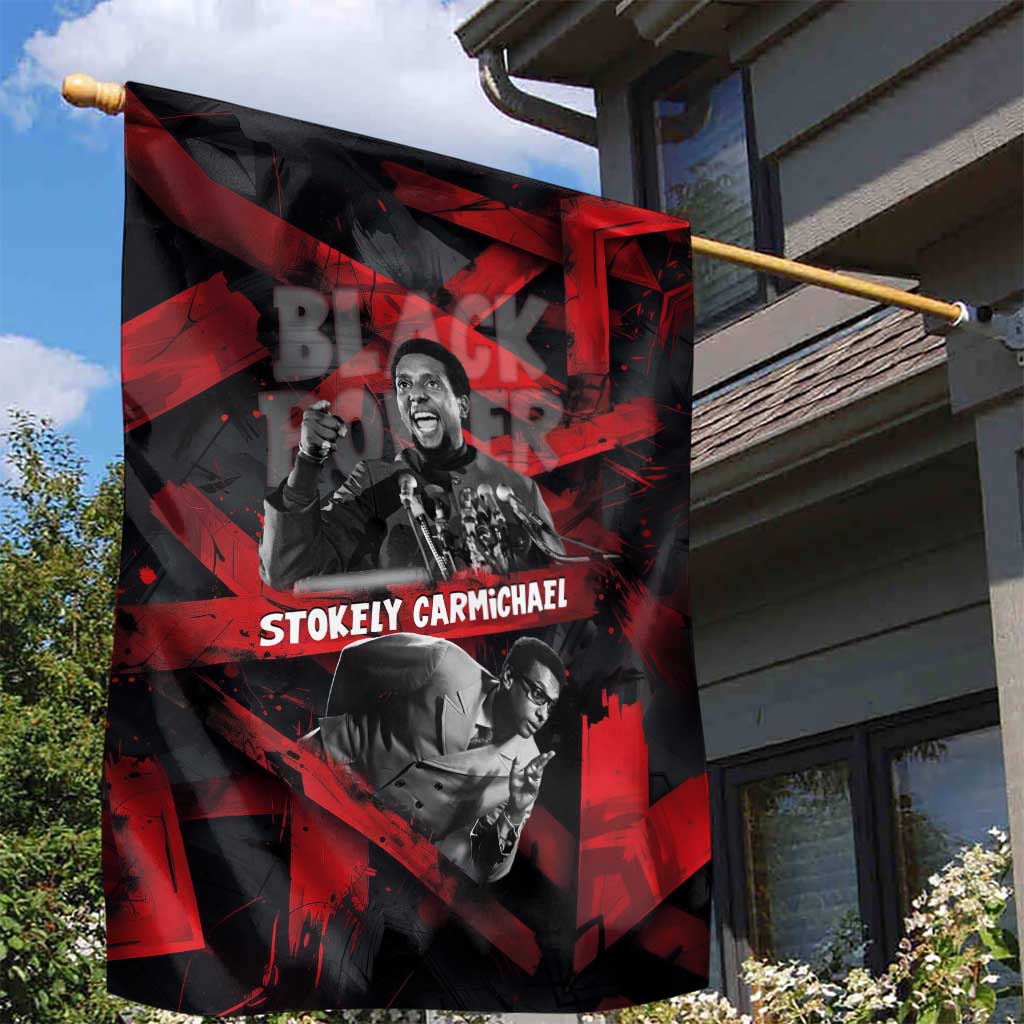 Stokely Carmichael Garden Flag Graphic Design Black Power Quote Powerful Speech Civil Rights - African Pride