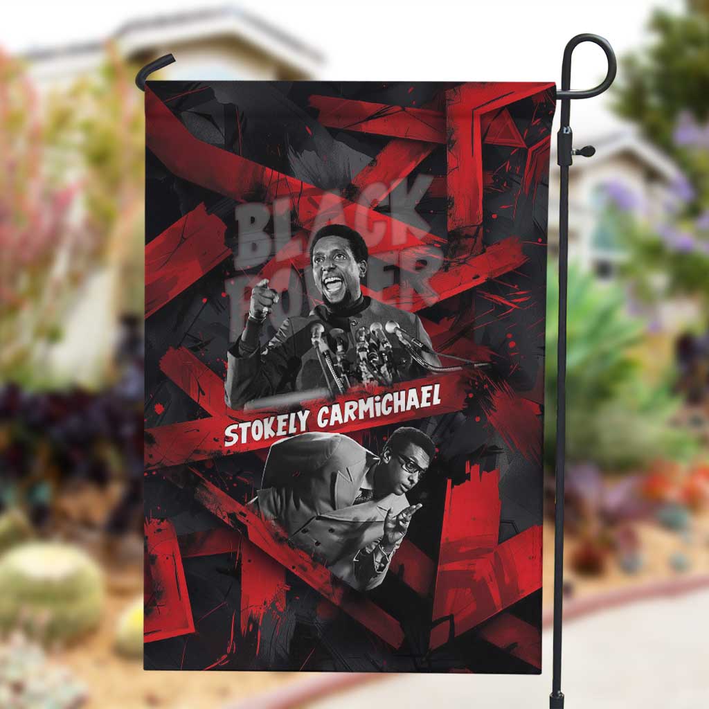 Stokely Carmichael Garden Flag Graphic Design Black Power Quote Powerful Speech Civil Rights - African Pride