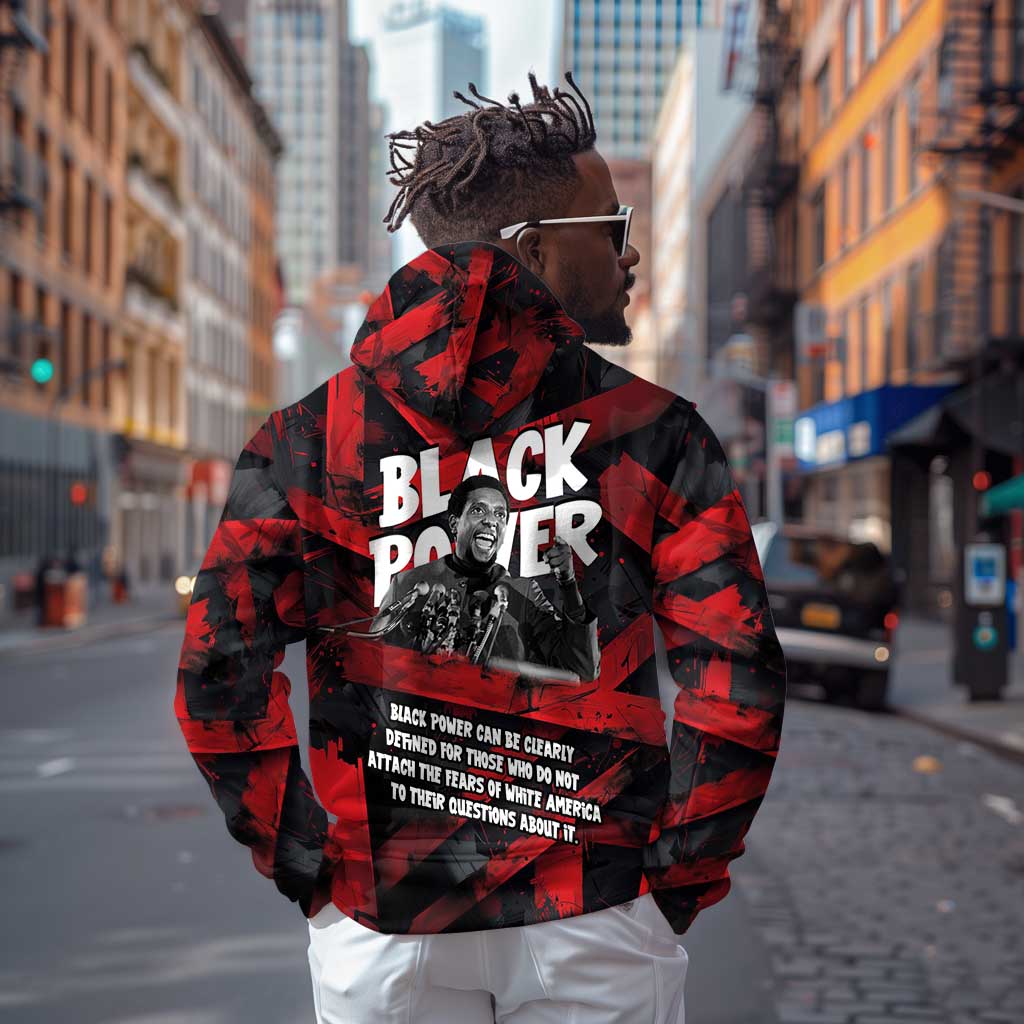Stokely Carmichael Hoodie Graphic Design Black Power Quote Powerful Speech Civil Rights - African Pride