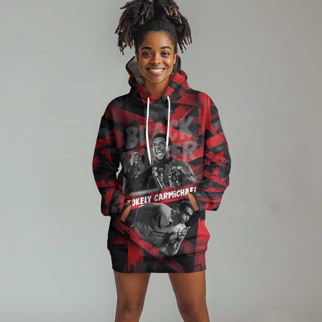 Stokely Carmichael Hoodie Dress Graphic Design Black Power Quote Powerful Speech Civil Rights - African Pride