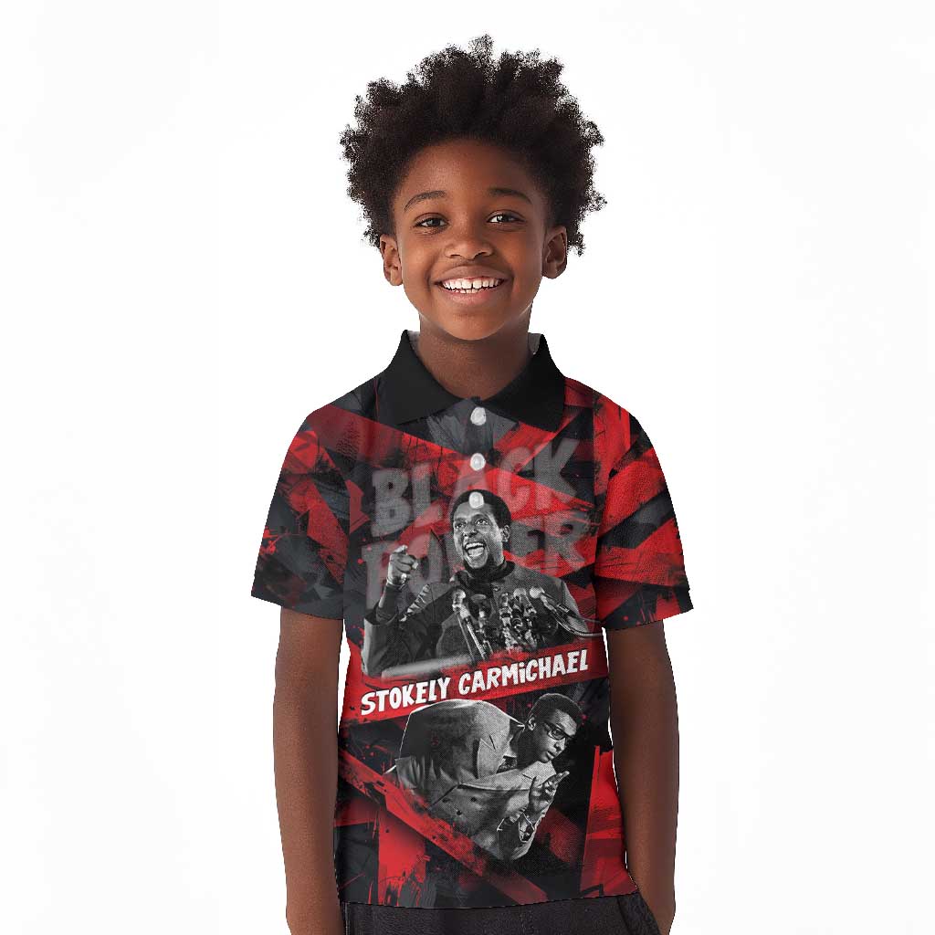 Stokely Carmichael Kid Polo Shirt Graphic Design Black Power Quote Powerful Speech Civil Rights - African Pride