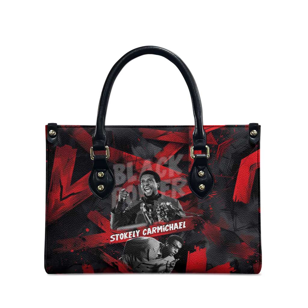 Stokely Carmichael Leather Bag Graphic Design Black Power Quote Powerful Speech Civil Rights - African Pride