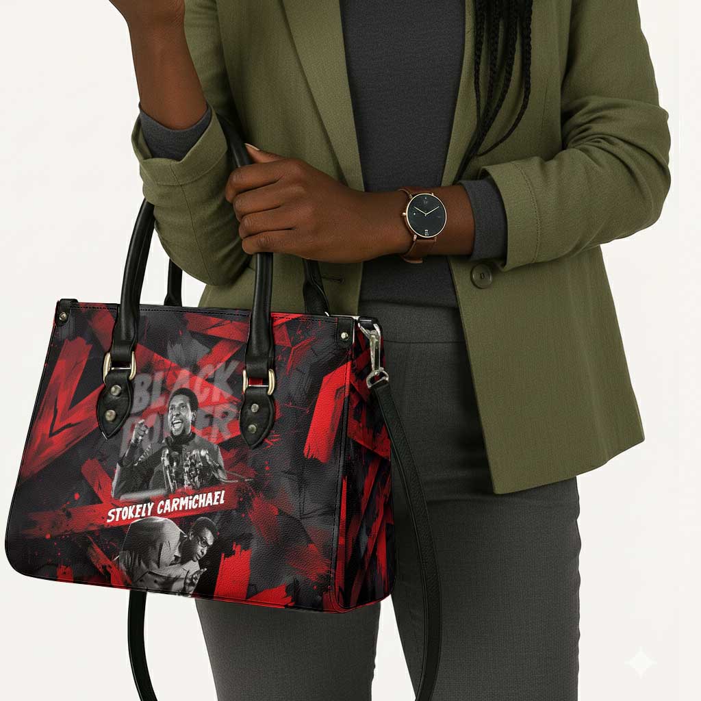 Stokely Carmichael Leather Bag Graphic Design Black Power Quote Powerful Speech Civil Rights - African Pride