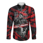 Stokely Carmichael Long Sleeve Button Shirt Graphic Design Black Power Quote Powerful Speech Civil Rights - African Pride