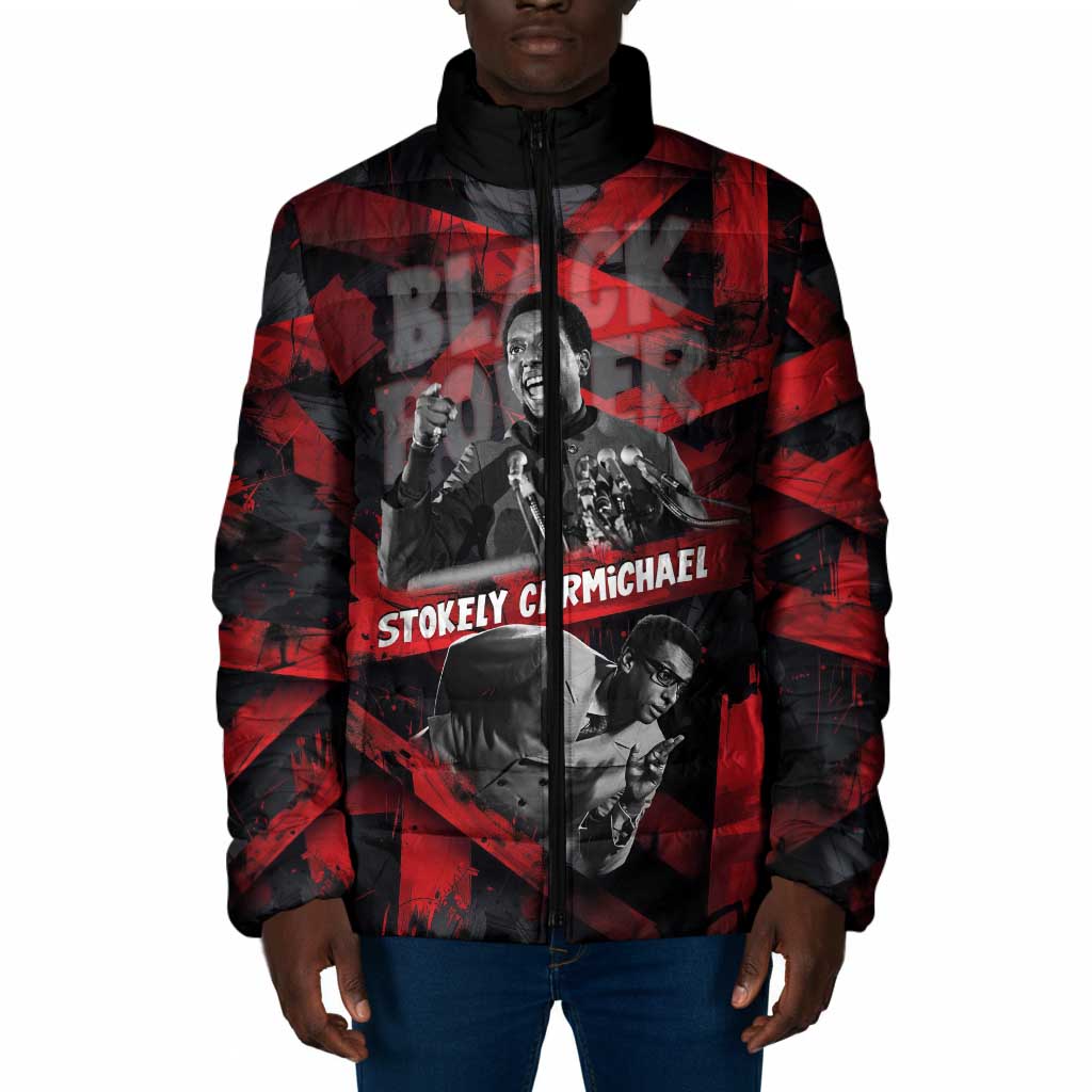 Stokely Carmichael Padded Jacket Graphic Design Black Power Quote Powerful Speech Civil Rights - African Pride