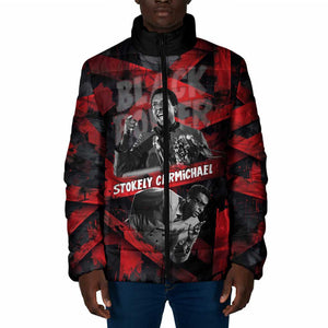 Stokely Carmichael Padded Jacket Graphic Design Black Power Quote Powerful Speech Civil Rights - African Pride