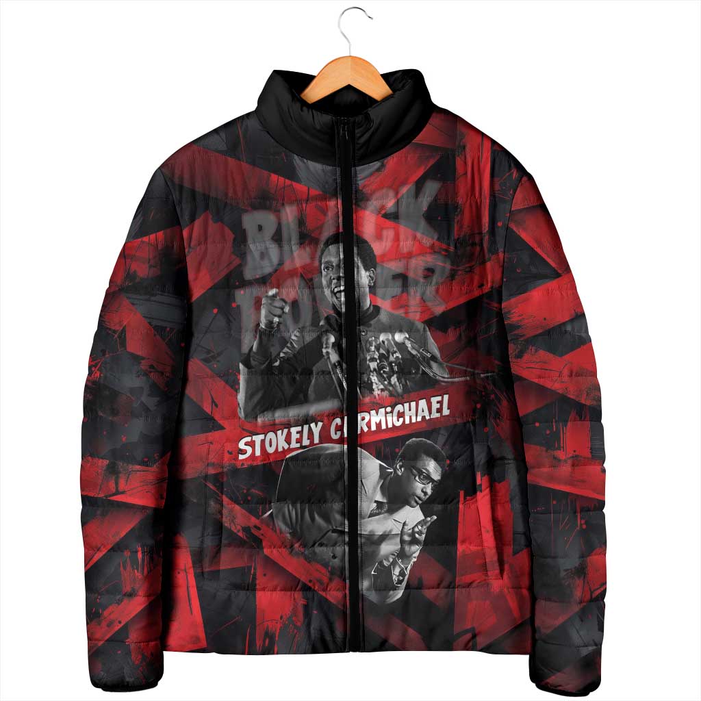 Stokely Carmichael Padded Jacket Graphic Design Black Power Quote Powerful Speech Civil Rights - African Pride
