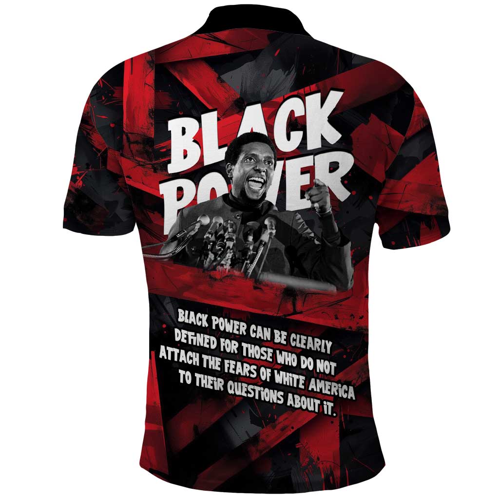 Stokely Carmichael Polo Shirt Graphic Design Black Power Quote Powerful Speech Civil Rights - African Pride