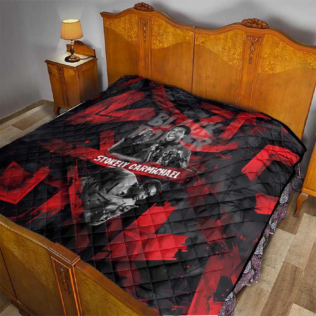 Stokely Carmichael Quilt Graphic Design Black Power Quote Powerful Speech Civil Rights - African Pride