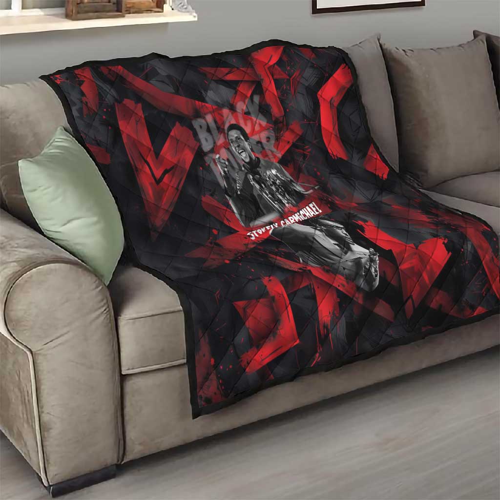 Stokely Carmichael Quilt Graphic Design Black Power Quote Powerful Speech Civil Rights - African Pride