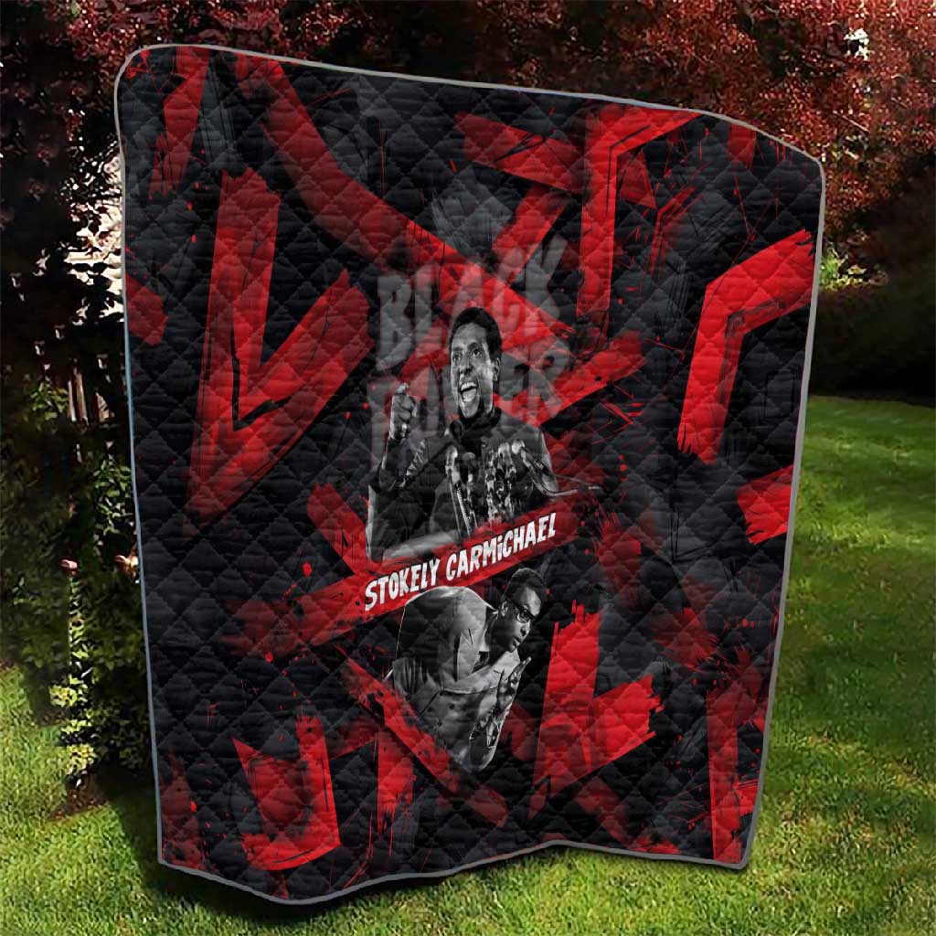 Stokely Carmichael Quilt Graphic Design Black Power Quote Powerful Speech Civil Rights - African Pride