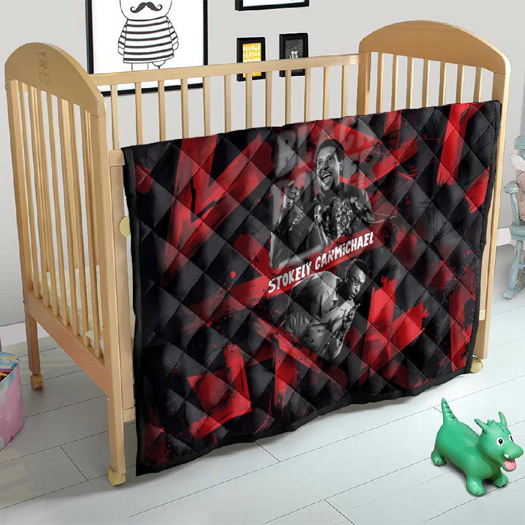 Stokely Carmichael Quilt Graphic Design Black Power Quote Powerful Speech Civil Rights - African Pride