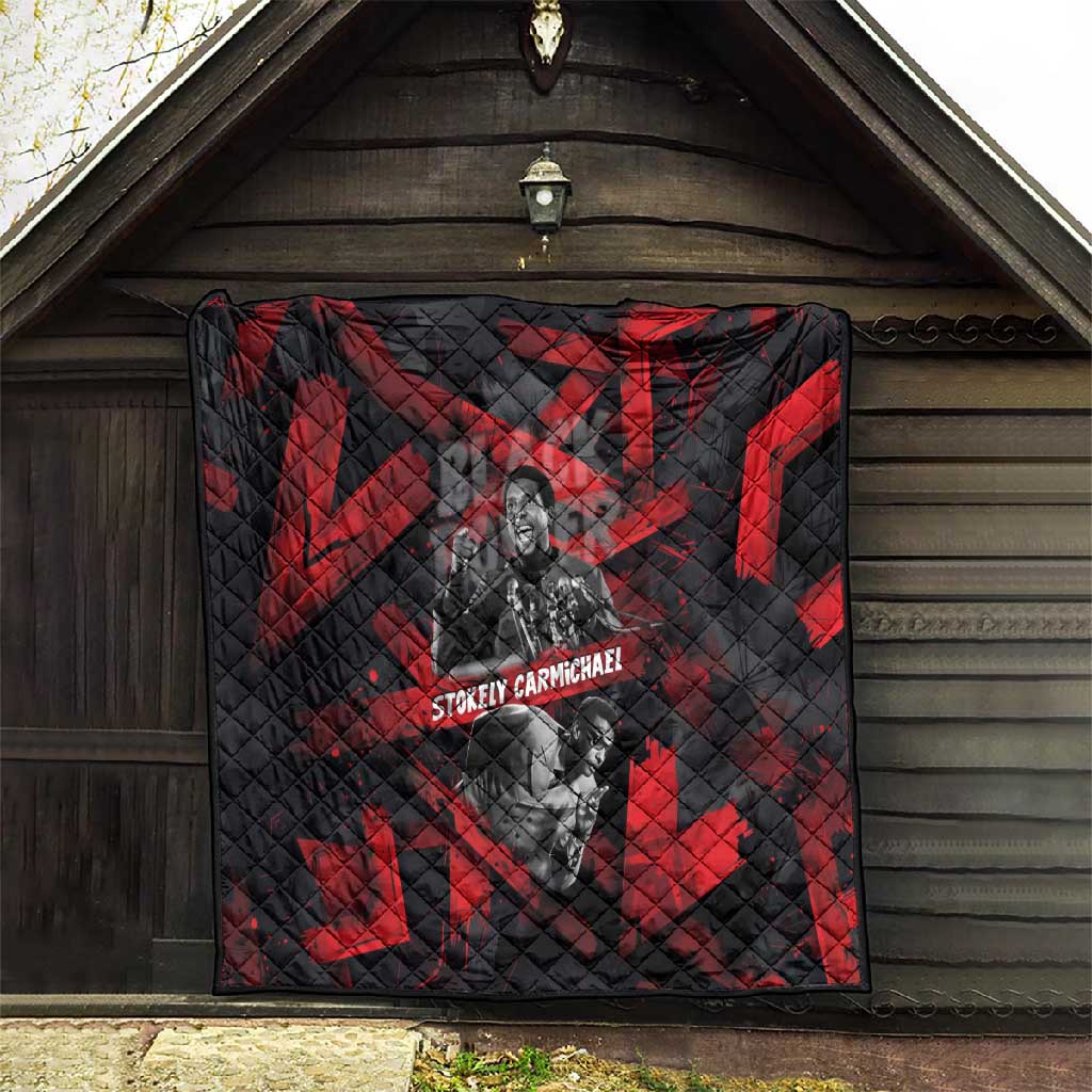 Stokely Carmichael Quilt Graphic Design Black Power Quote Powerful Speech Civil Rights - African Pride
