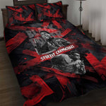 Stokely Carmichael Quilt Bed Set Graphic Design Black Power Quote Powerful Speech Civil Rights - African Pride