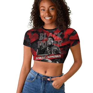 Stokely Carmichael Raglan Cropped T shirt Graphic Design Black Power Quote Powerful Speech Civil Rights - African Pride