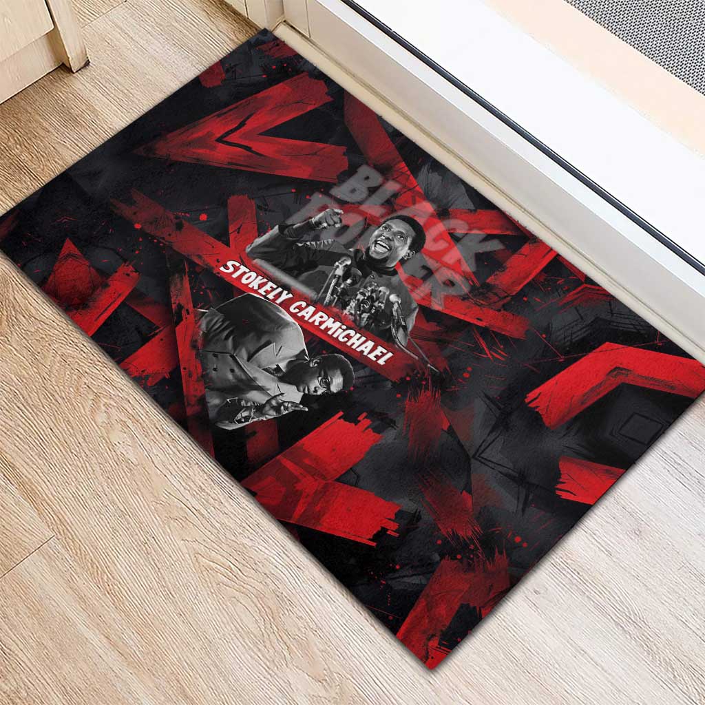 Stokely Carmichael Rubber Doormat Graphic Design Black Power Quote Powerful Speech Civil Rights - African Pride
