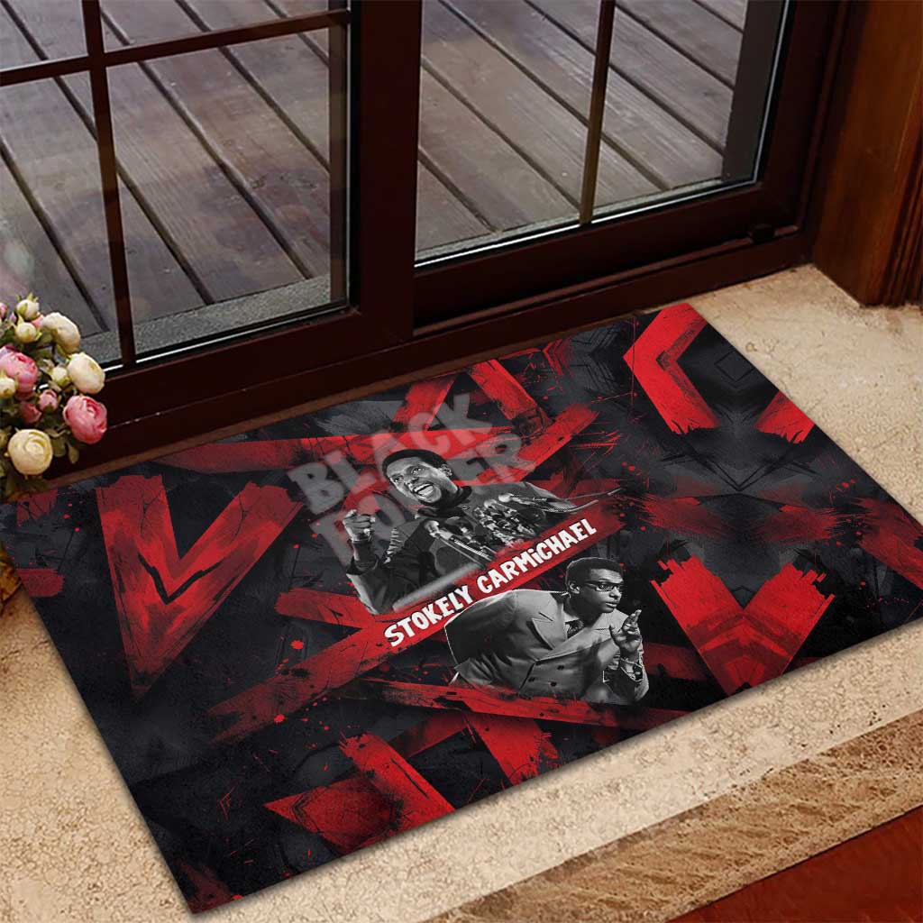 Stokely Carmichael Rubber Doormat Graphic Design Black Power Quote Powerful Speech Civil Rights - African Pride