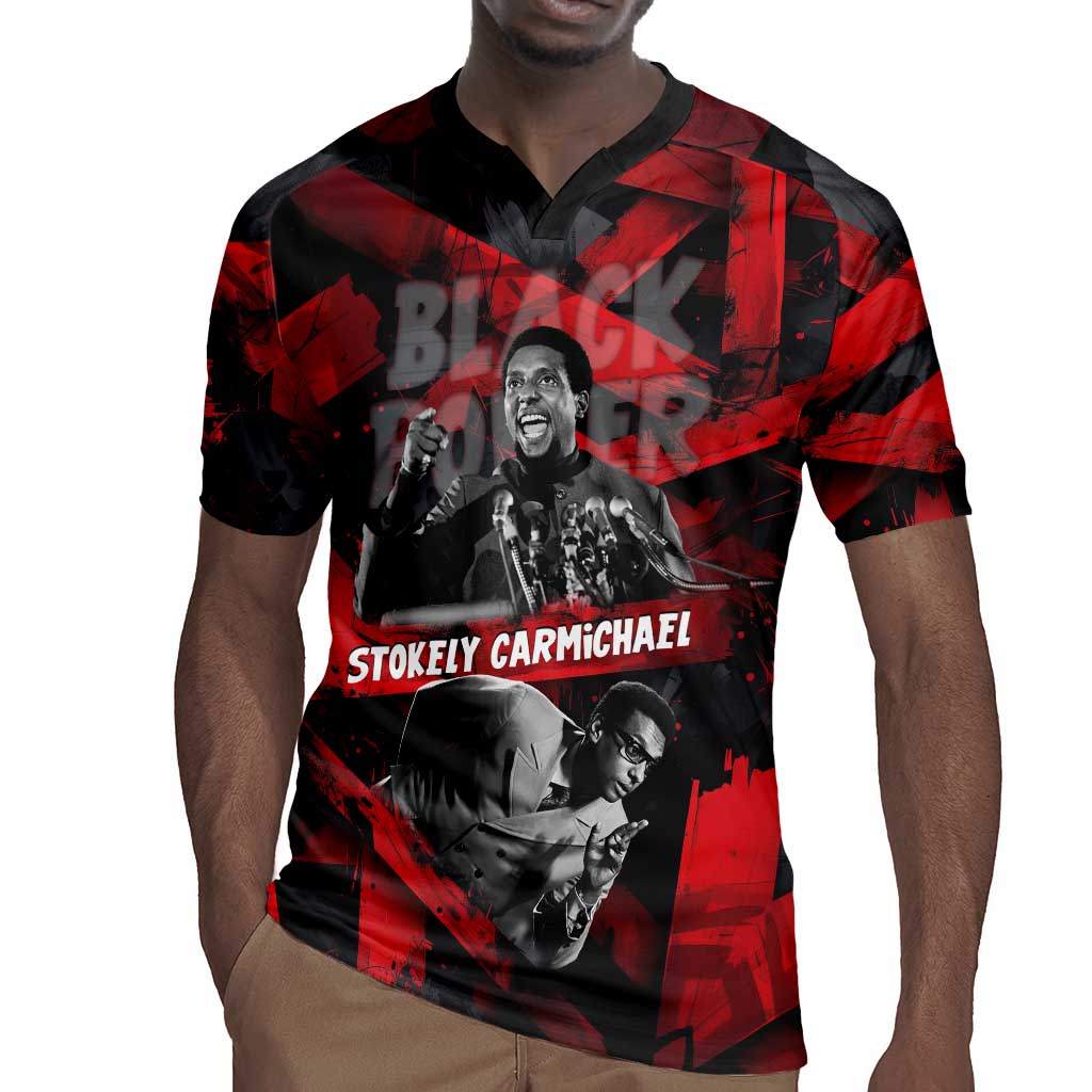 Stokely Carmichael Rugby Jersey Graphic Design Black Power Quote Powerful Speech Civil Rights - African Pride