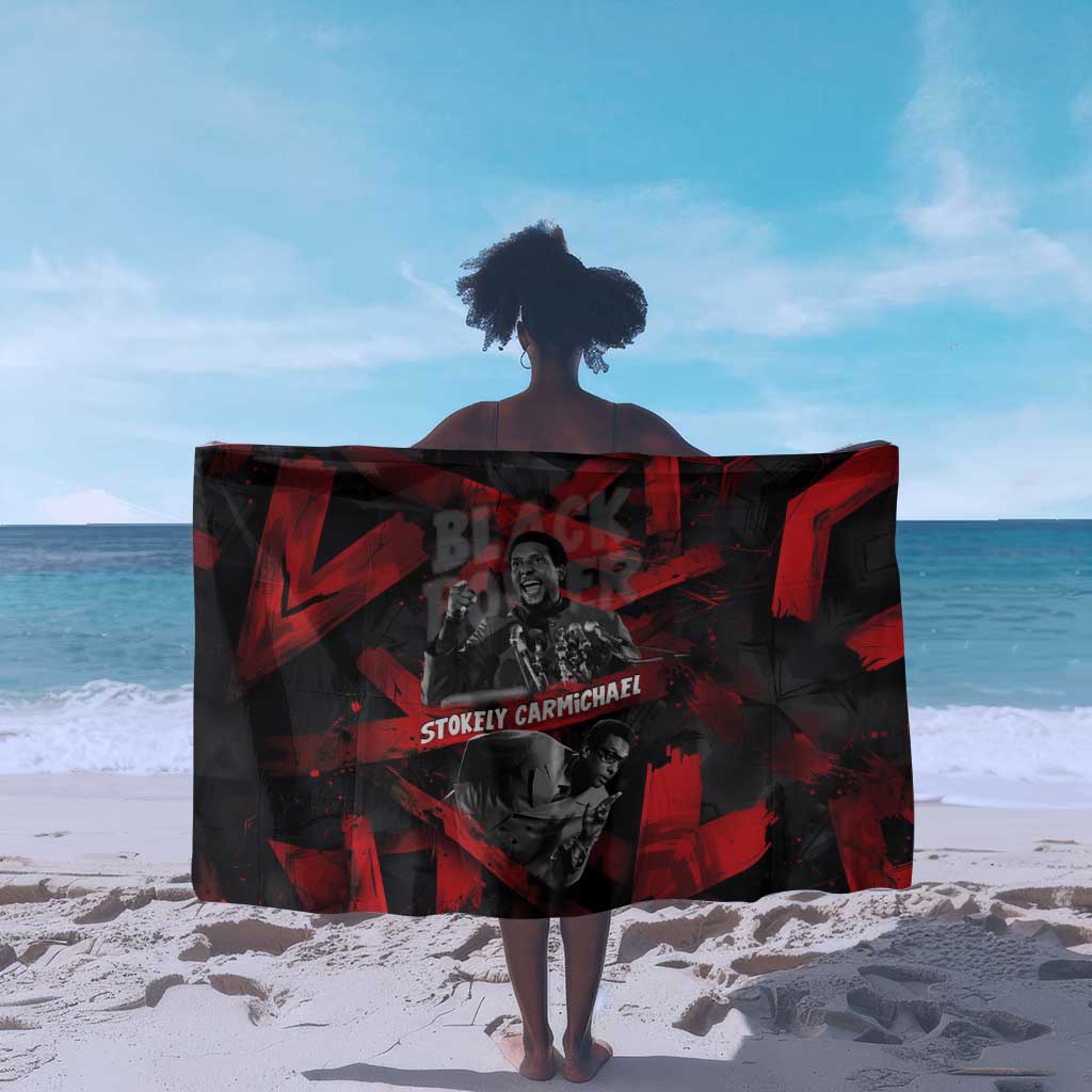 Stokely Carmichael Sarong Graphic Design Black Power Quote Powerful Speech Civil Rights - African Pride